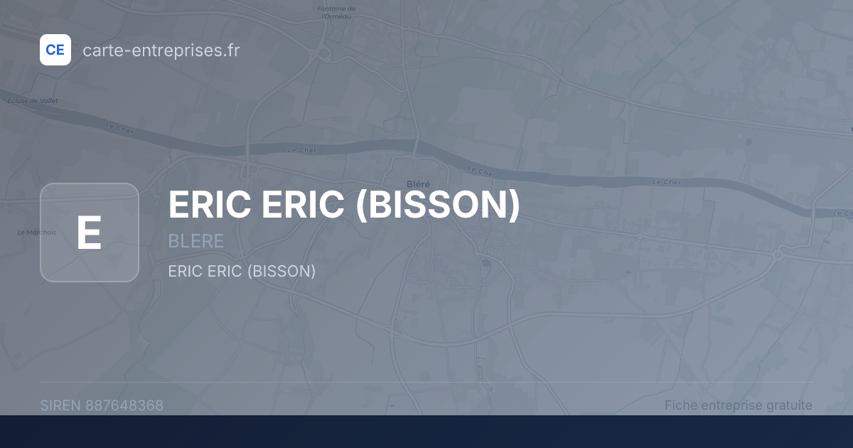 ERIC ERIC (BISSON) — 887648368 — fiche entreprise