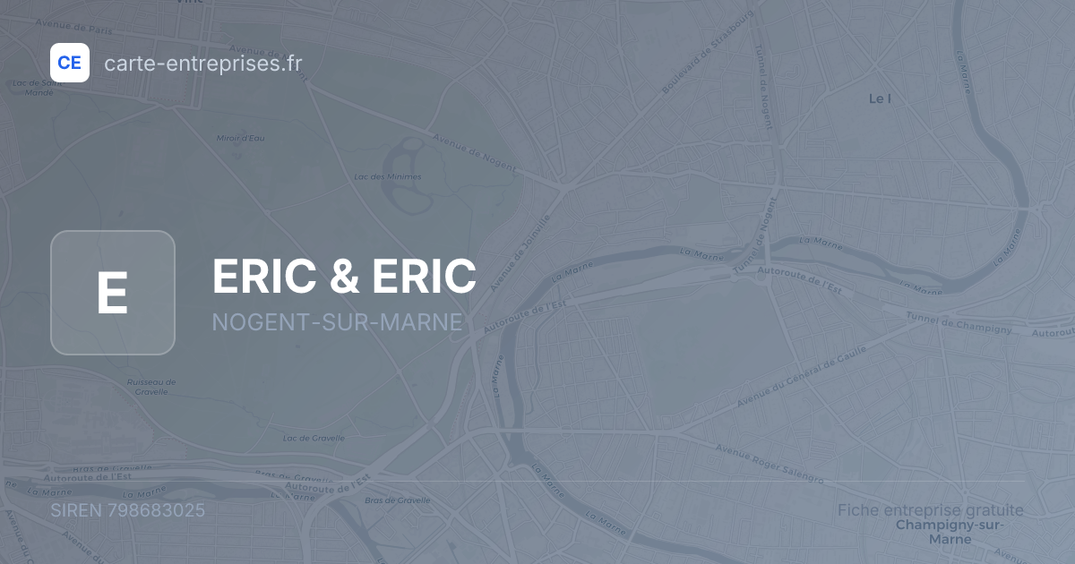 ERIC & ERIC — 798683025 — fiche entreprise