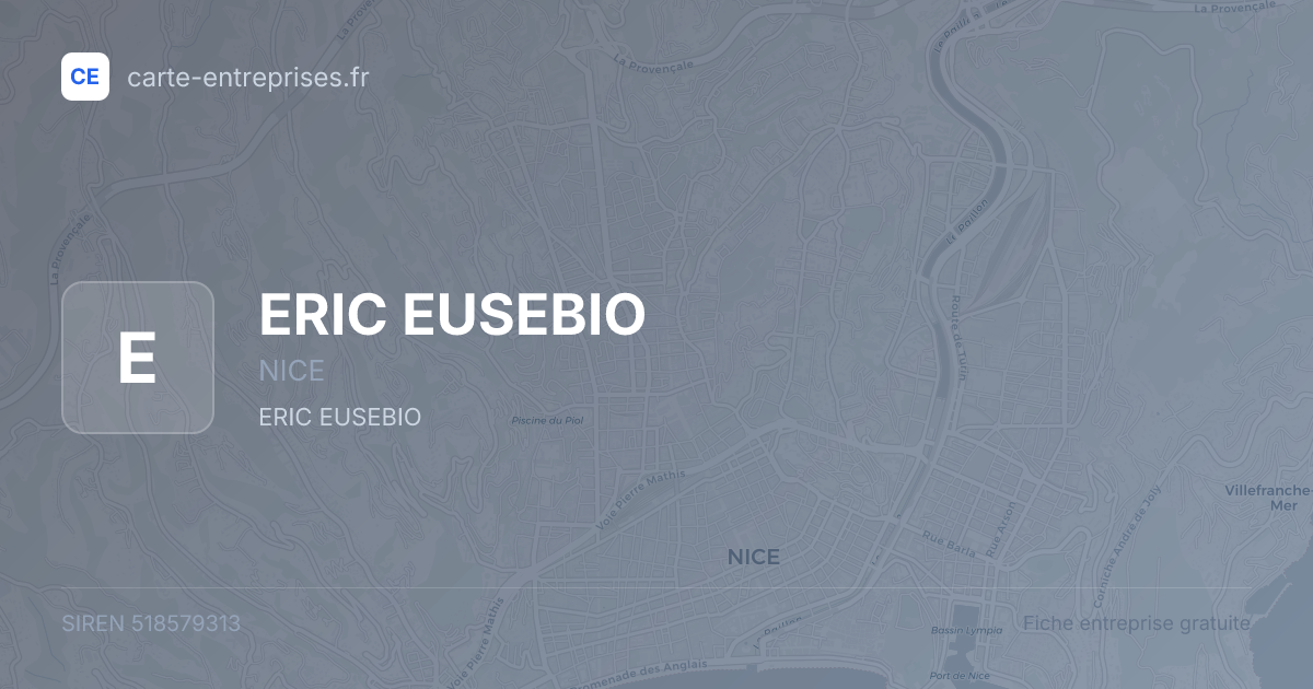 ERIC EUSEBIO — 518579313 — fiche entreprise