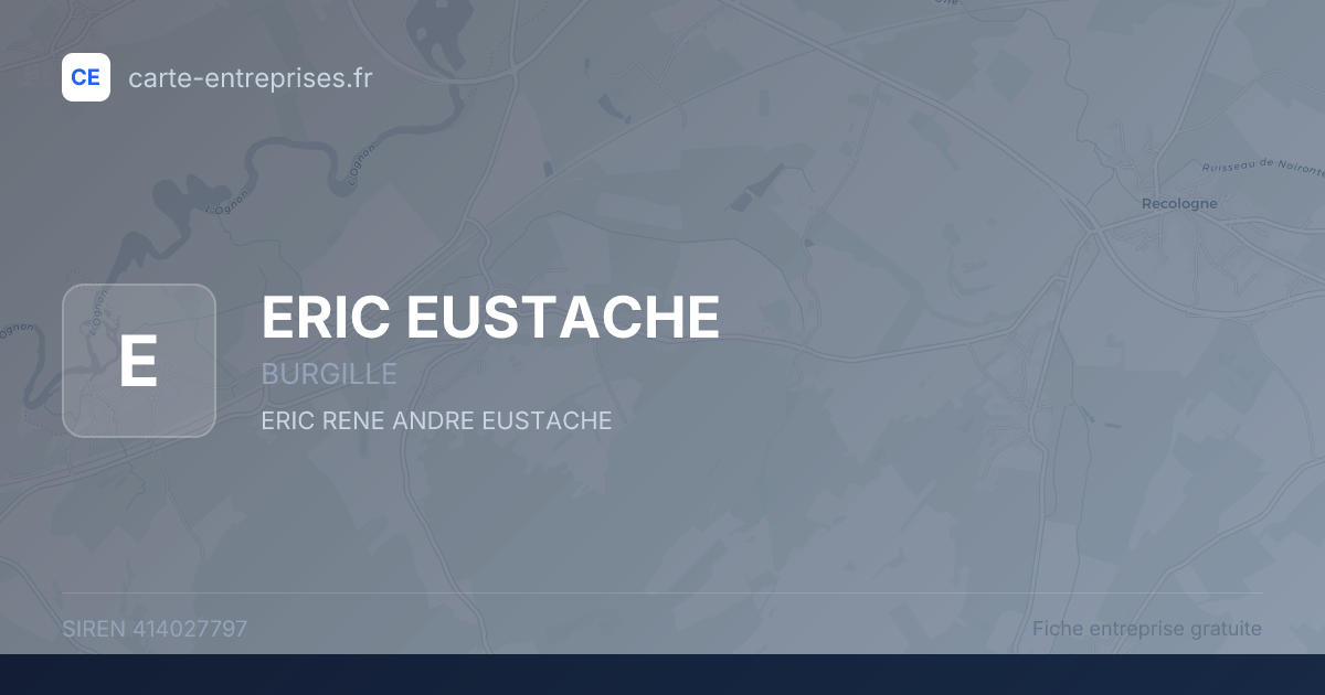 ERIC EUSTACHE — 414027797 — fiche entreprise