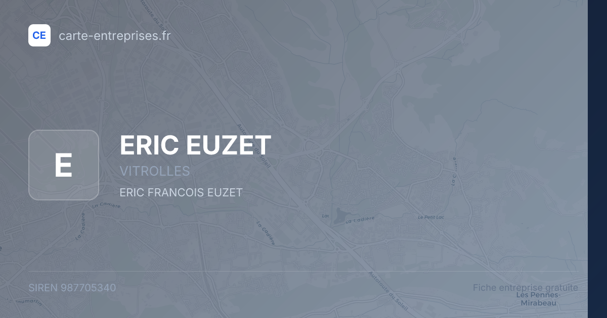 ERIC EUZET — 987705340 — fiche entreprise