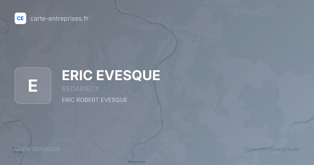 ERIC EVESQUE — 797509528 — fiche entreprise