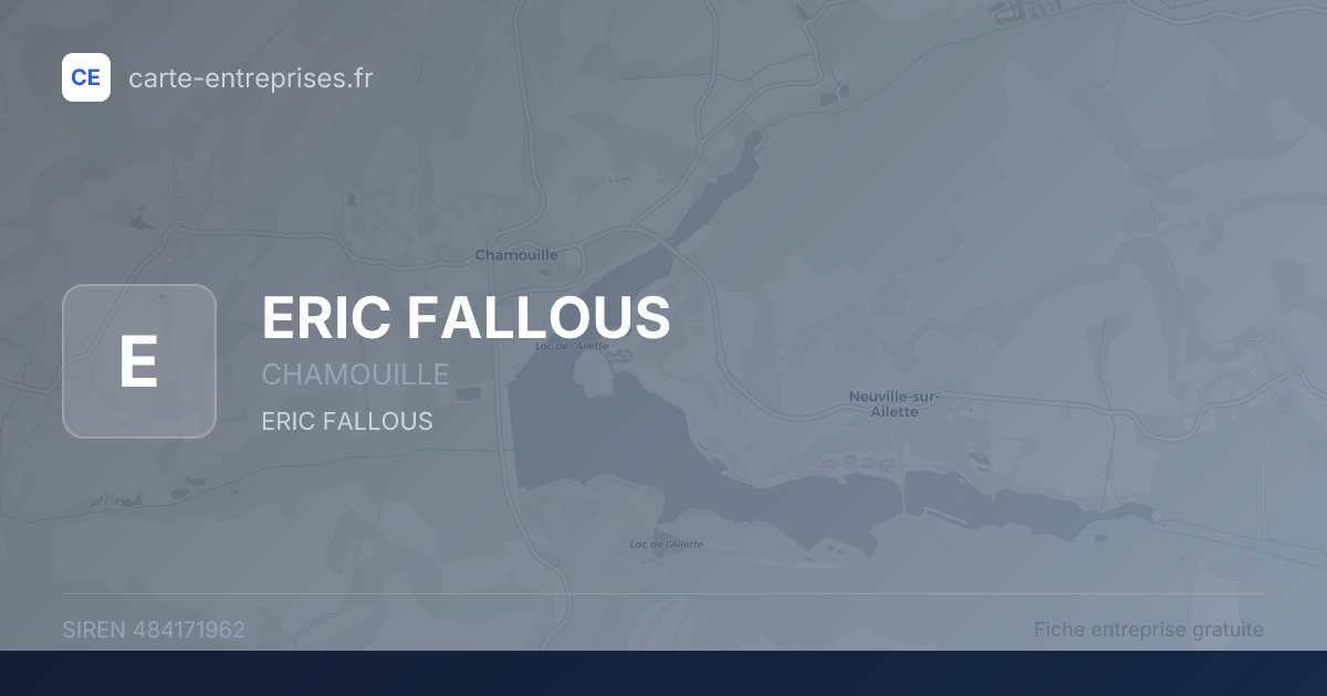 ERIC FALLOUS — 484171962 — fiche entreprise