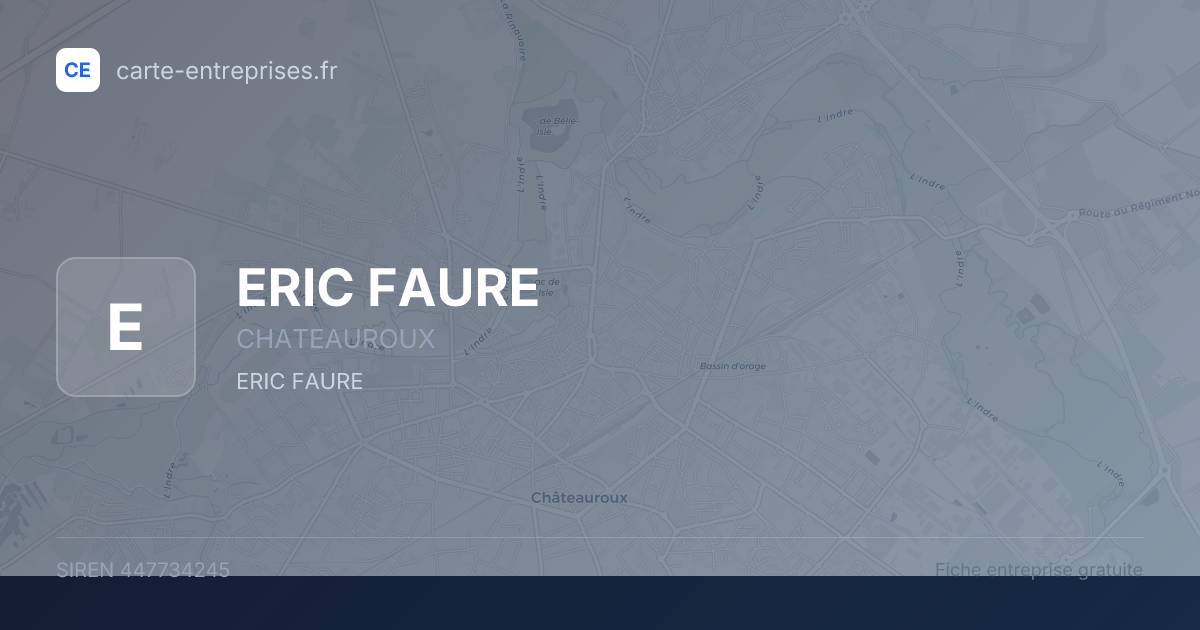 ERIC FAURE — 447734245 — fiche entreprise