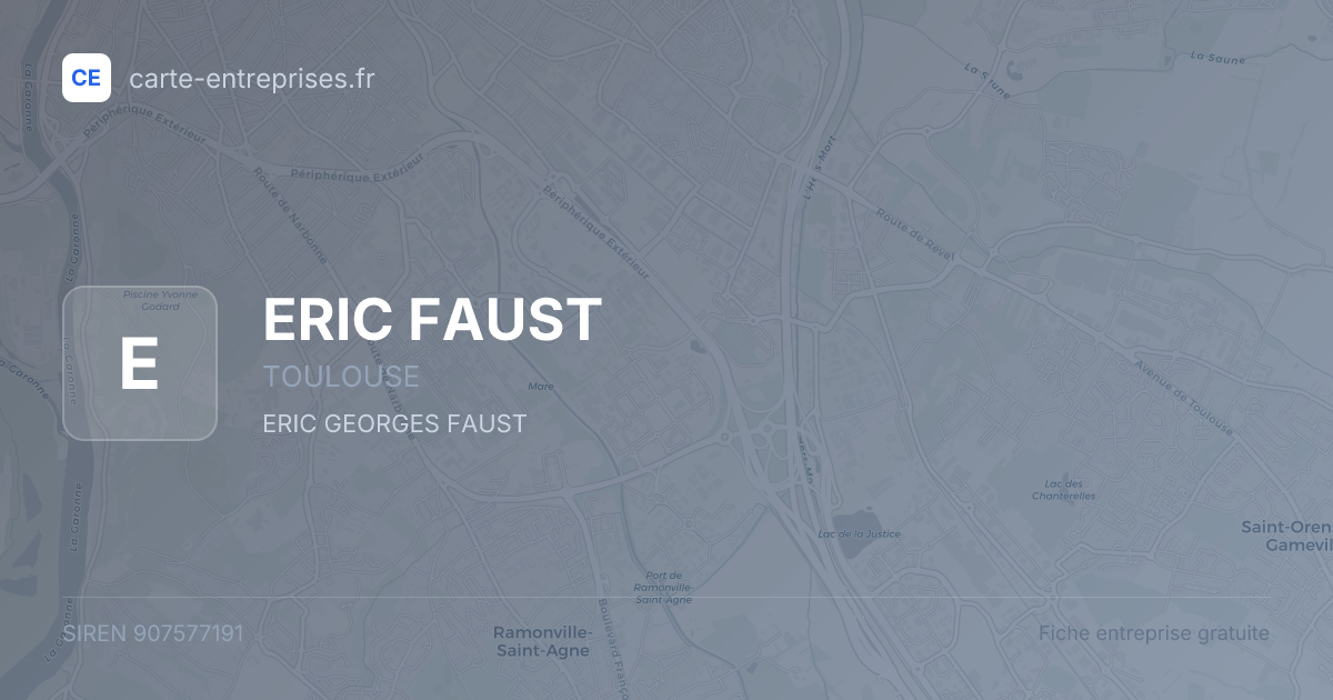 ERIC FAUST — 907577191 — fiche entreprise
