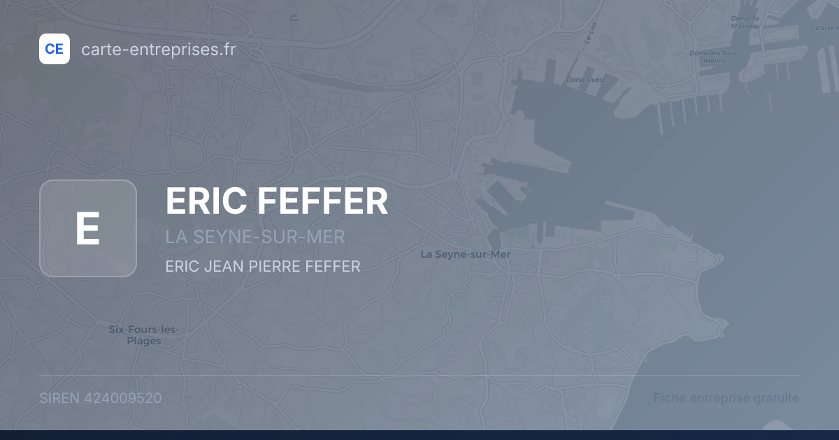 ERIC FEFFER — 424009520 — fiche entreprise
