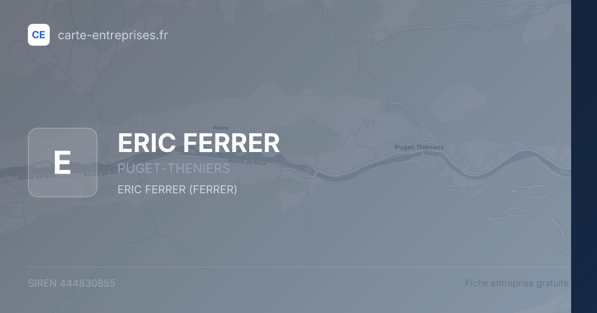 ERIC FERRER — 444830855 — fiche entreprise