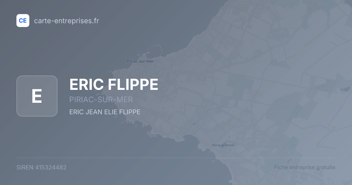 ERIC FLIPPE — 415324482 — fiche entreprise