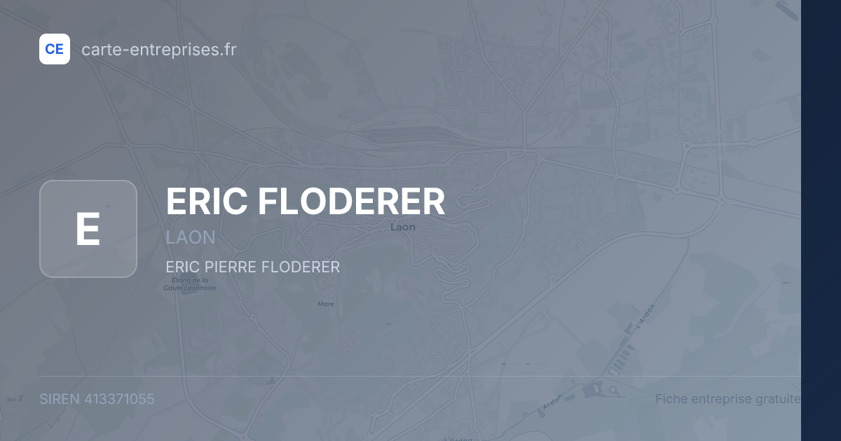 ERIC FLODERER — 413371055 — fiche entreprise