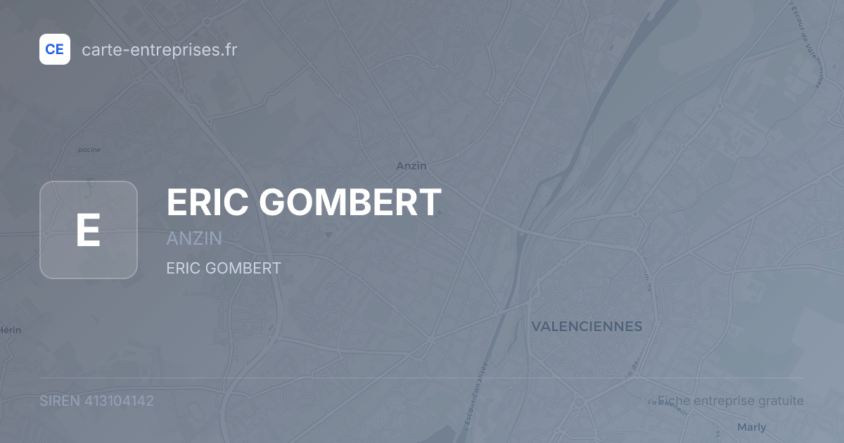 ERIC GOMBERT — 413104142 — fiche entreprise