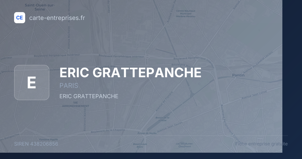 ERIC GRATTEPANCHE — 438206856 — fiche entreprise