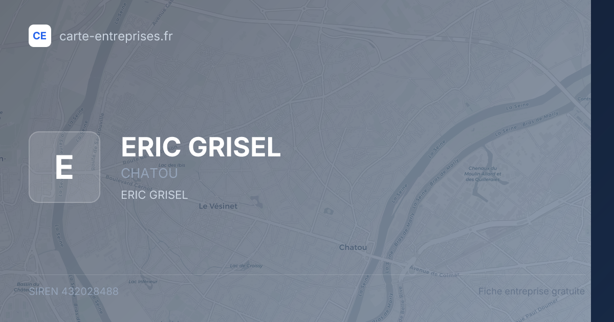 ERIC GRISEL — 432028488 — fiche entreprise