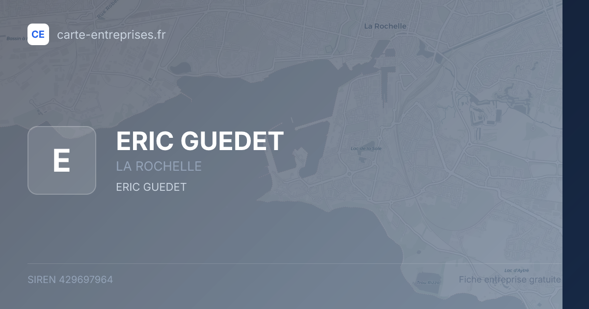 ERIC GUEDET — 429697964 — fiche entreprise