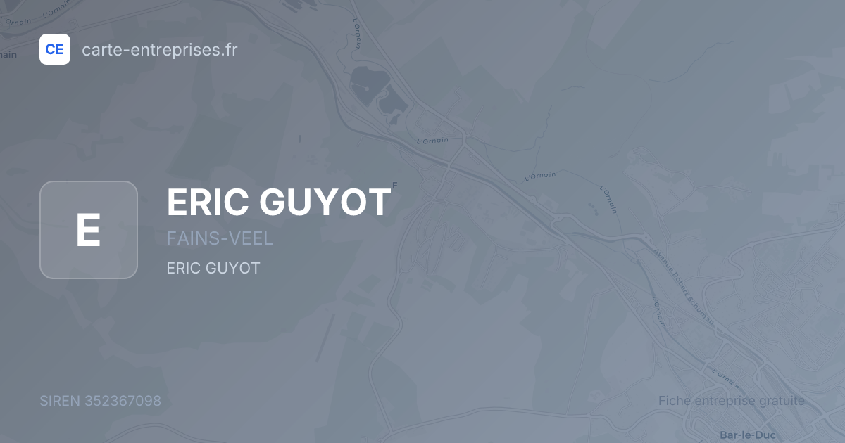 ERIC GUYOT — 352367098 — fiche entreprise
