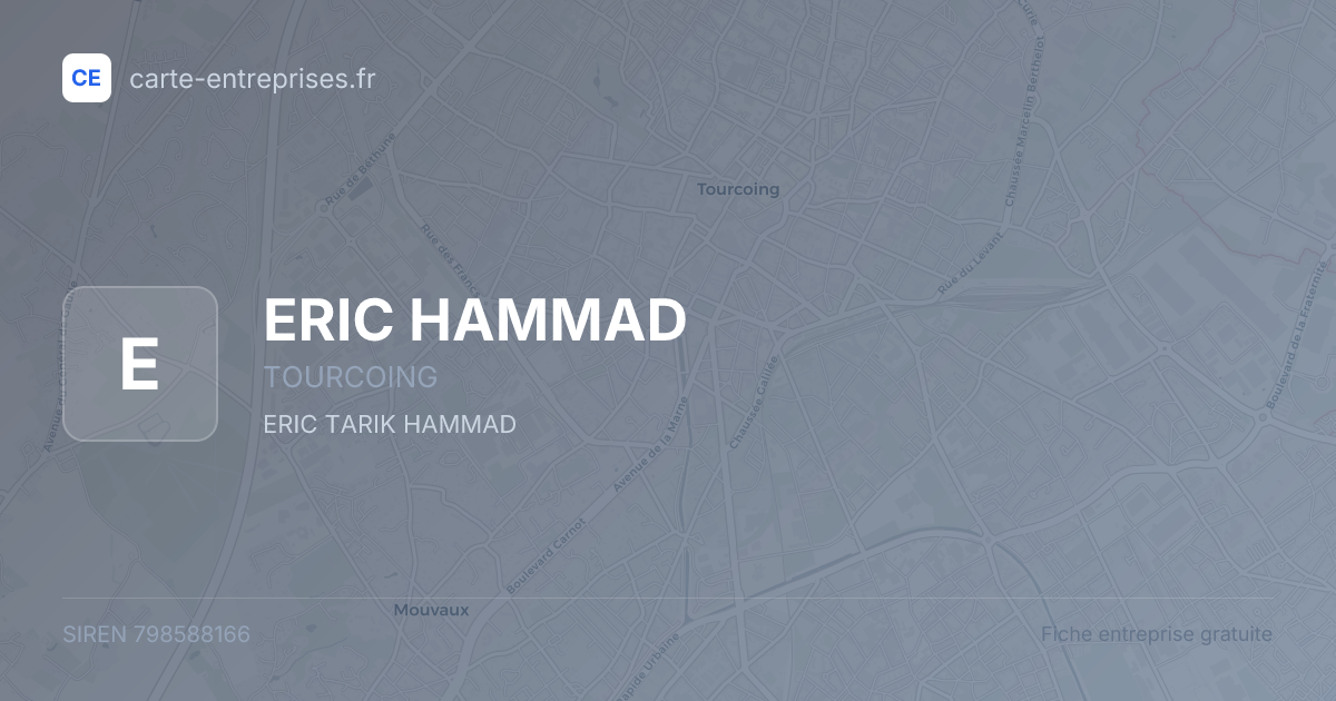 ERIC HAMMAD — 798588166 — fiche entreprise
