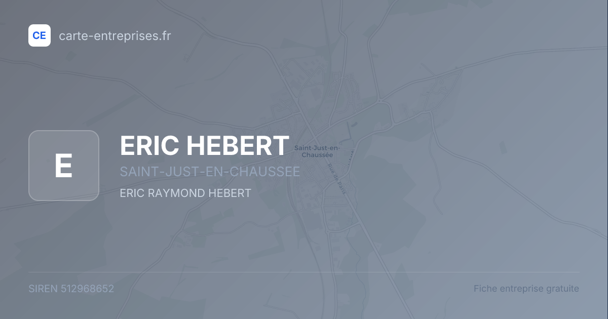 ERIC HEBERT — 512968652 — fiche entreprise