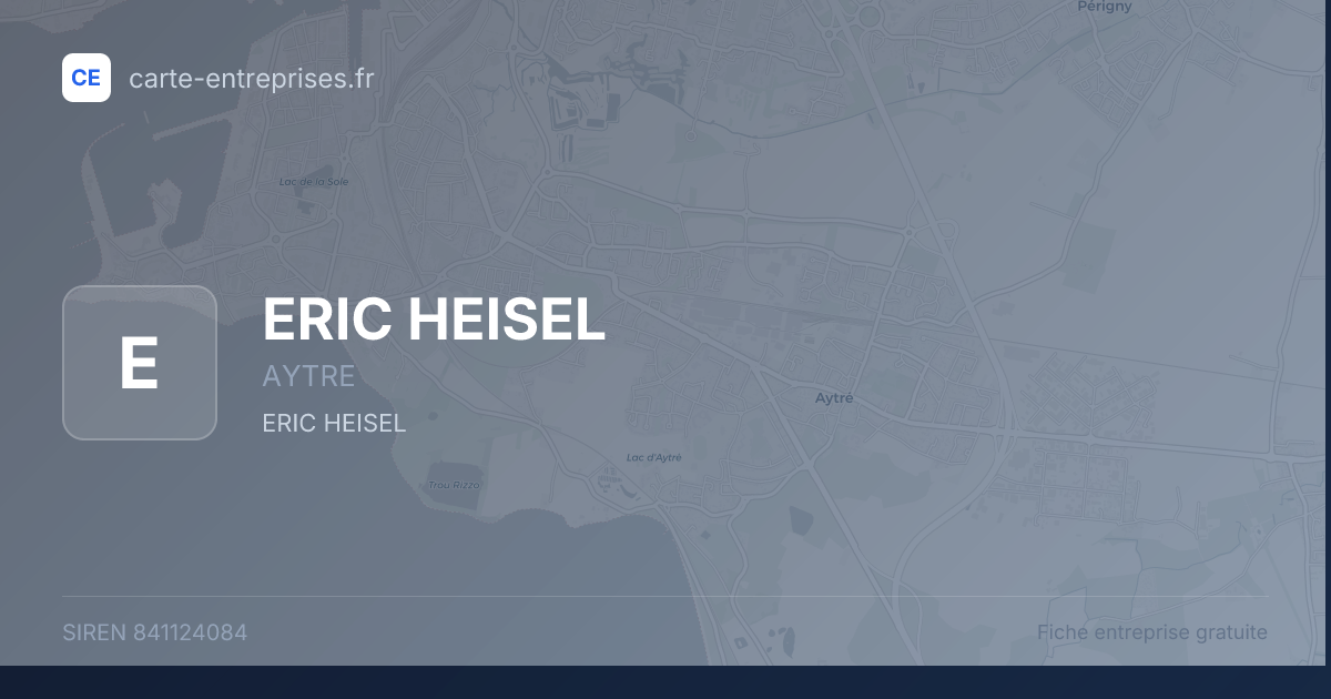 ERIC HEISEL — 841124084 — fiche entreprise