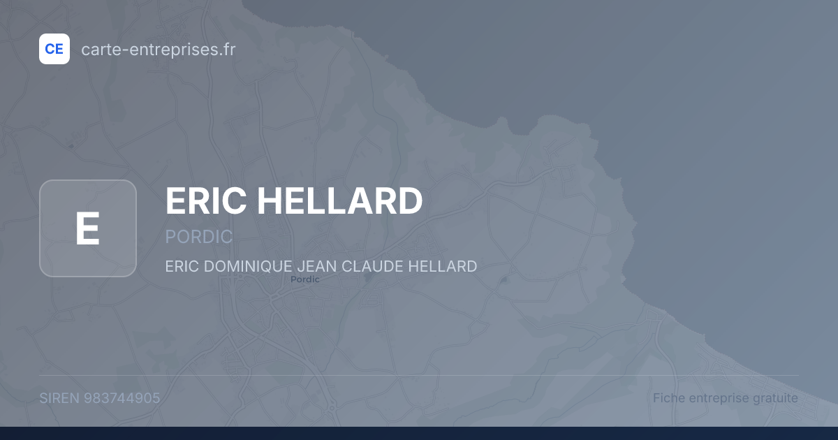 ERIC HELLARD — 983744905 — fiche entreprise
