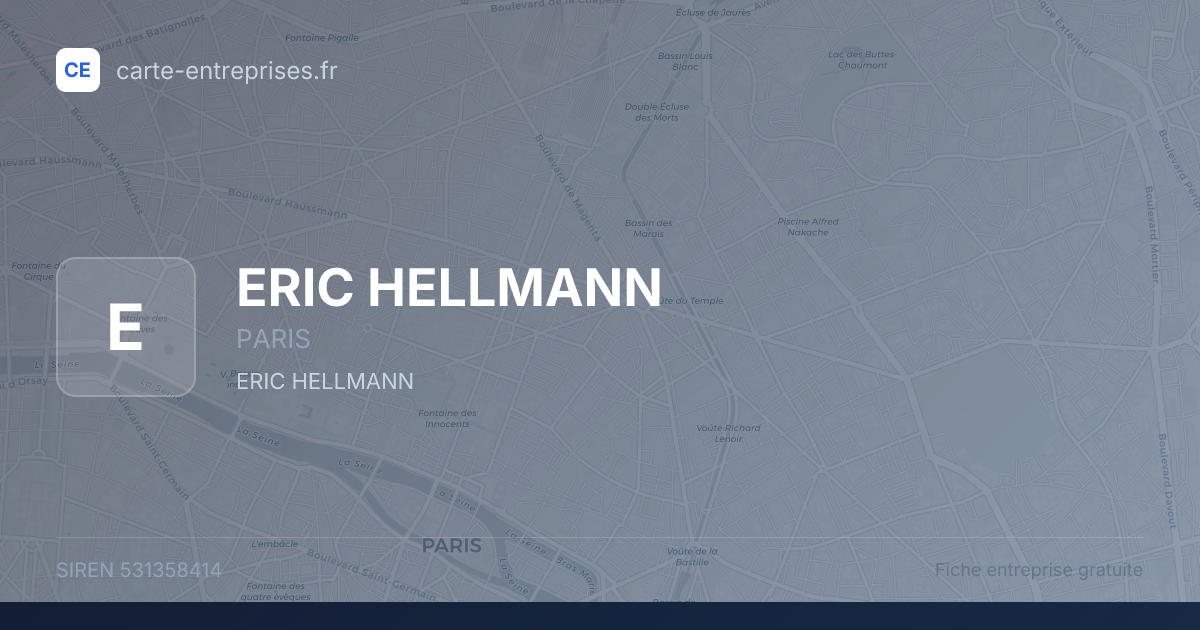 ERIC HELLMANN — 531358414 — fiche entreprise
