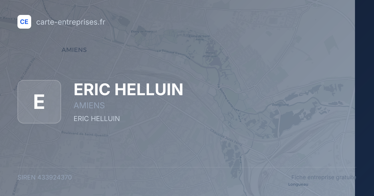 ERIC HELLUIN — 433924370 — fiche entreprise