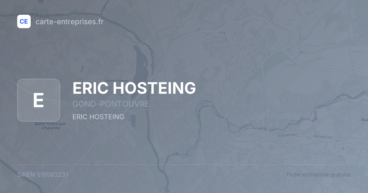 ERIC HOSTEING — 519583231 — fiche entreprise