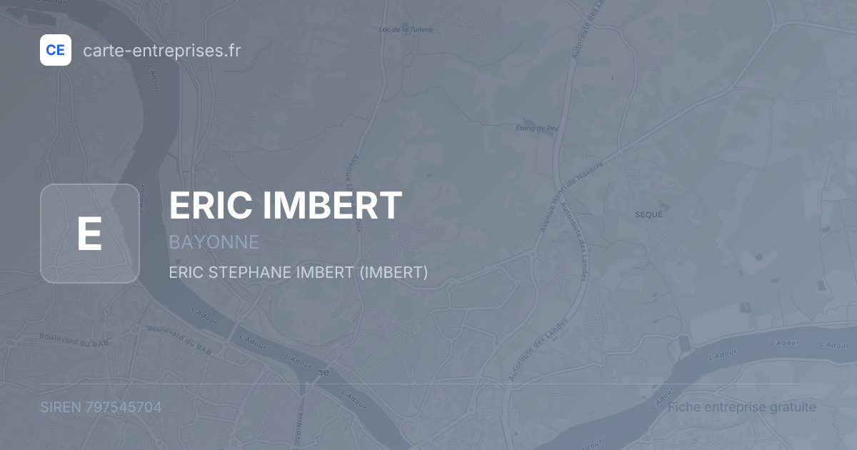 ERIC IMBERT — 797545704 — fiche entreprise