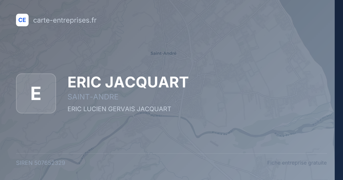 ERIC JACQUART — 507652329 — fiche entreprise