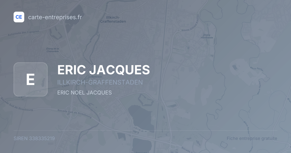 ERIC JACQUES — 338335219 — fiche entreprise