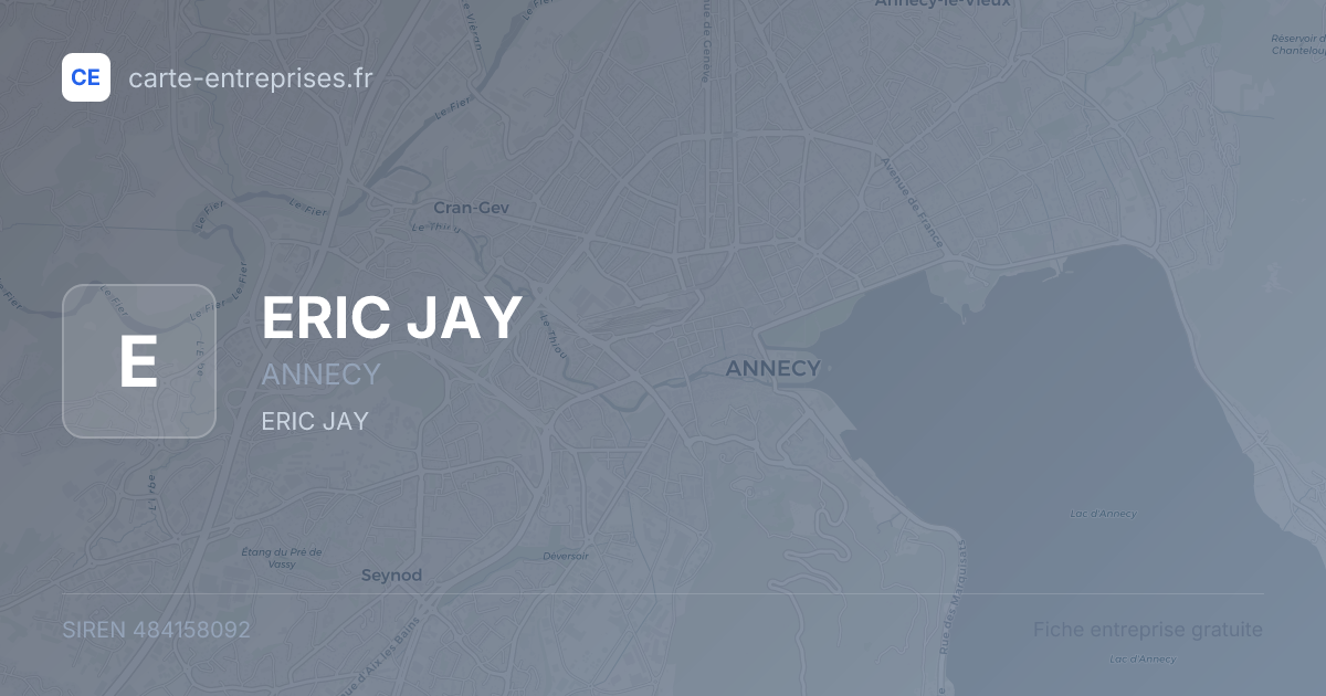 ERIC JAY — 484158092 — fiche entreprise
