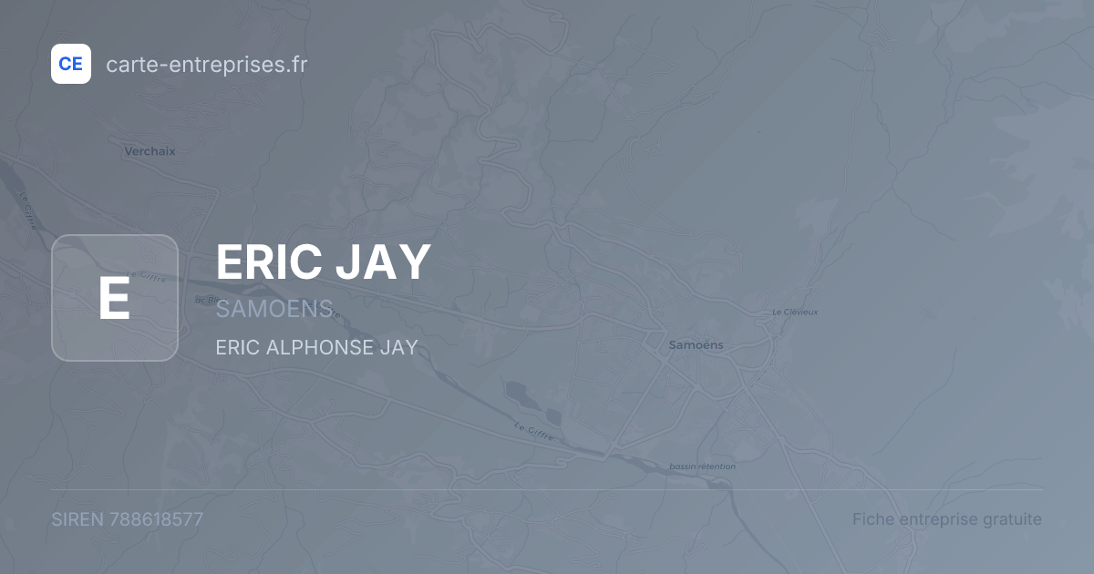 ERIC JAY — 788618577 — fiche entreprise