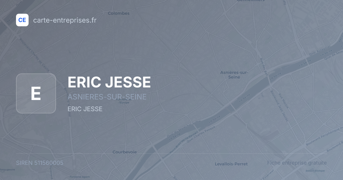 ERIC JESSE — 511560005 — fiche entreprise