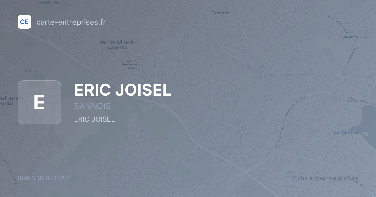 ERIC JOISEL — 328832241 — fiche entreprise