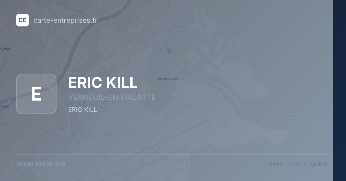 ERIC KILL — 334351368 — fiche entreprise
