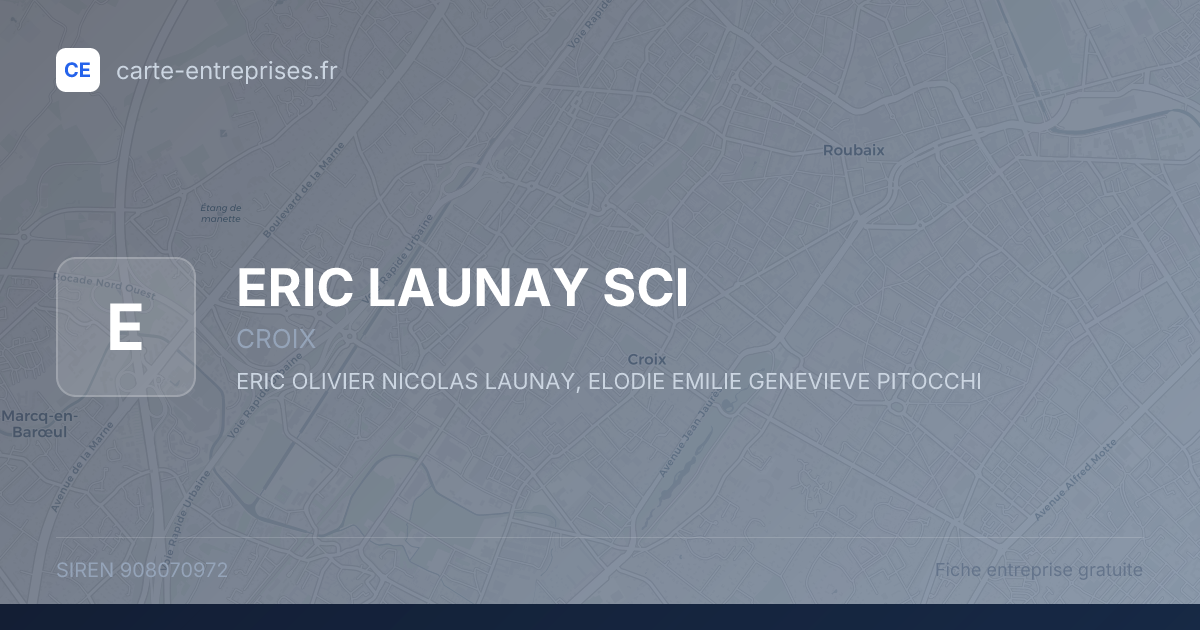 ERIC LAUNAY SCI — 908070972 — fiche entreprise