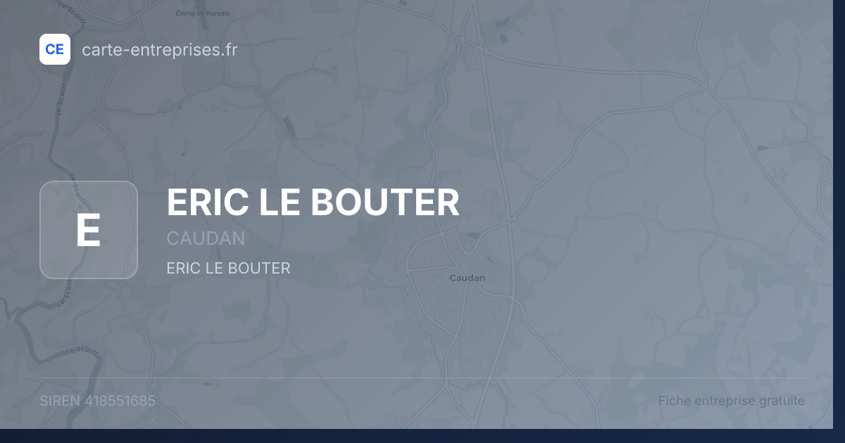 ERIC LE BOUTER — 418551685 — fiche entreprise