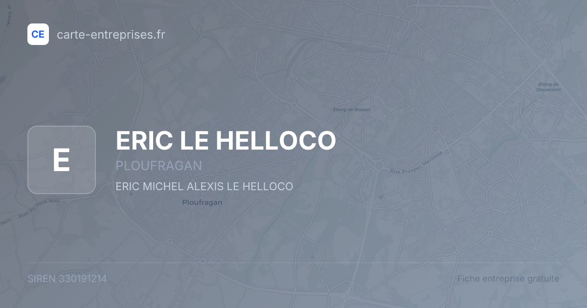 ERIC LE HELLOCO — 330191214 — fiche entreprise