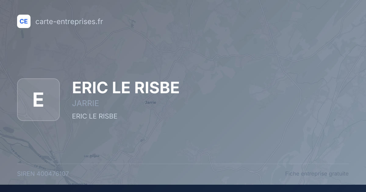 ERIC LE RISBE — 400476107 — fiche entreprise