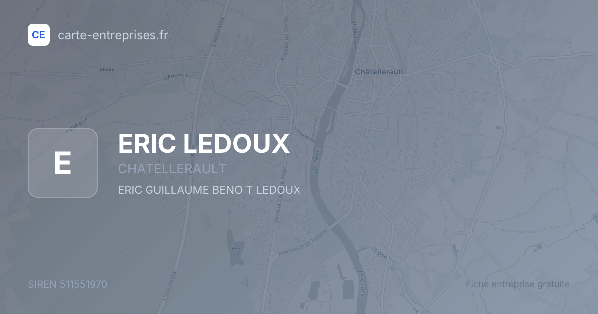 ERIC LEDOUX — 511551970 — fiche entreprise