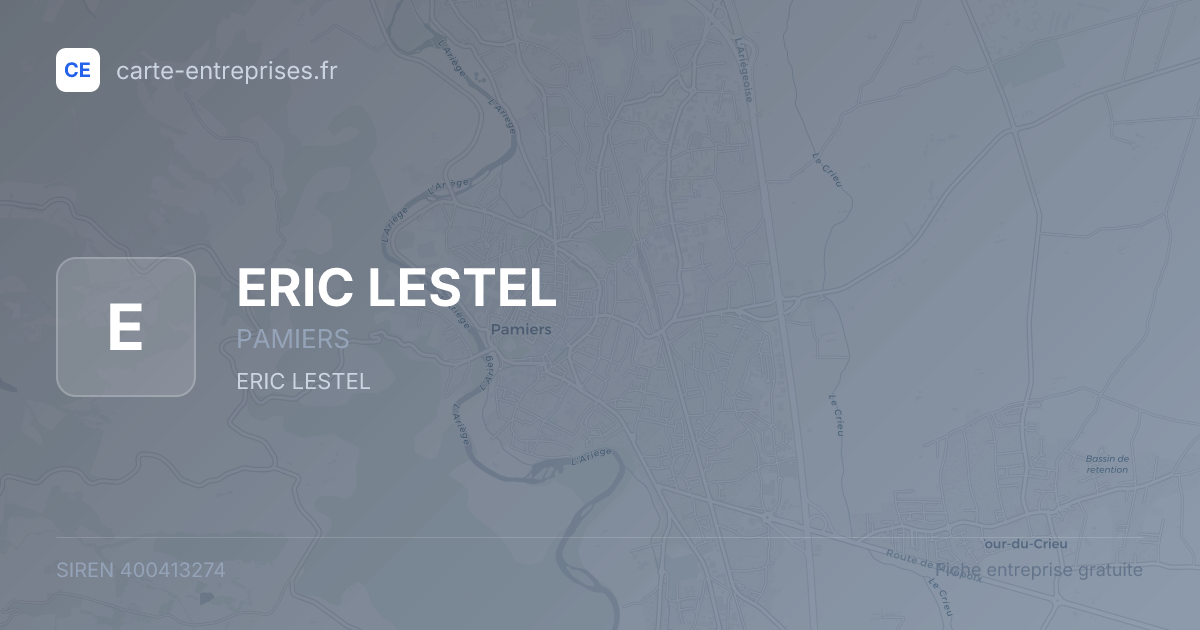 ERIC LESTEL — 400413274 — fiche entreprise