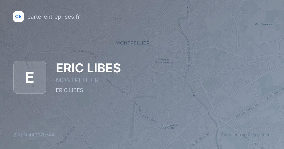 ERIC LIBES — 443079744 — fiche entreprise
