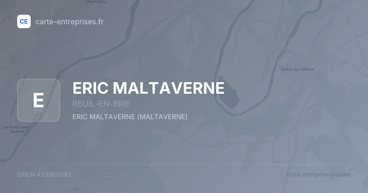 ERIC MALTAVERNE — 433960093 — fiche entreprise
