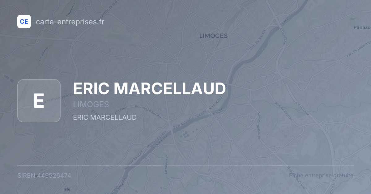 ERIC MARCELLAUD — 449526474 — fiche entreprise