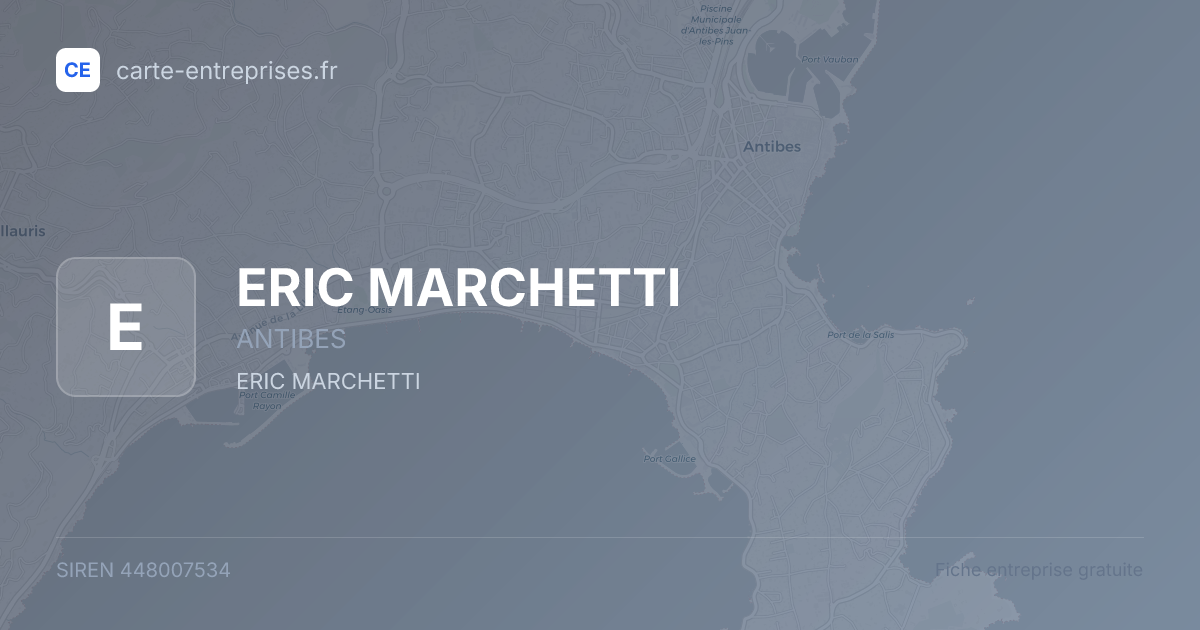 ERIC MARCHETTI — 448007534 — fiche entreprise