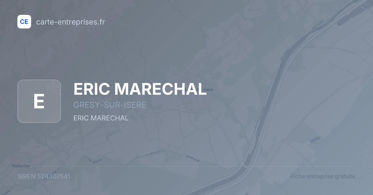 ERIC MARECHAL — 524407541 — fiche entreprise