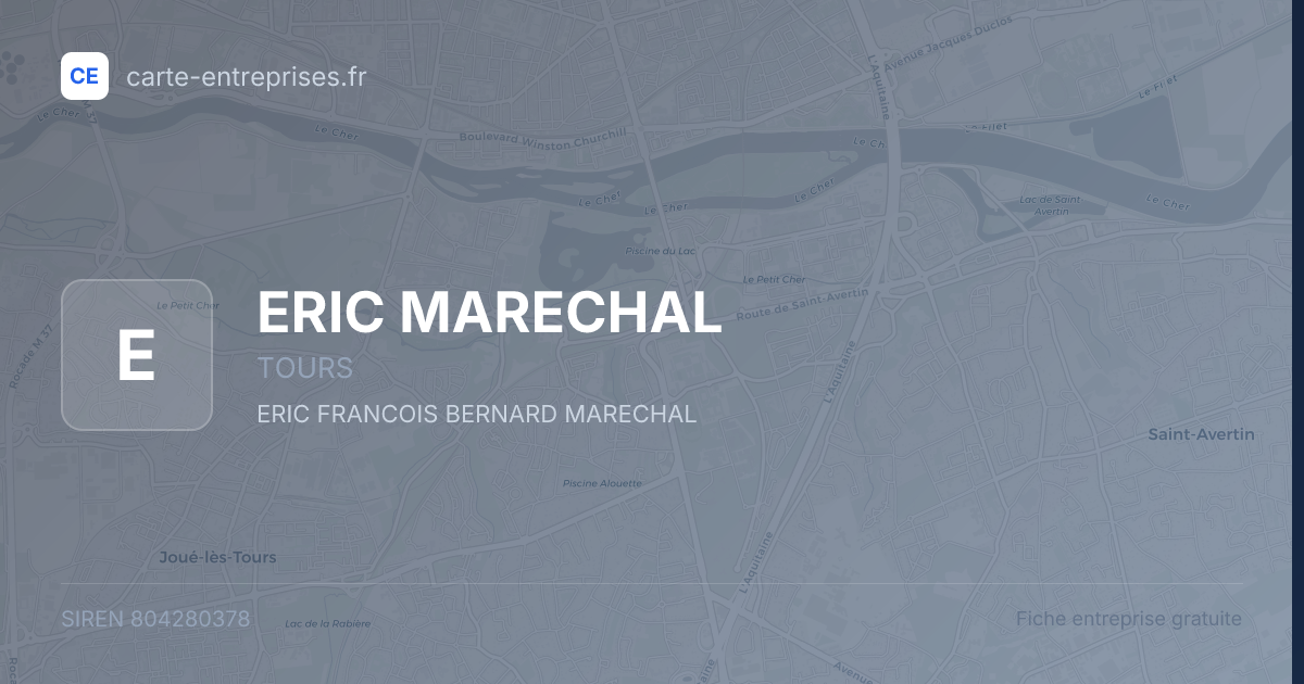 ERIC MARECHAL — 804280378 — fiche entreprise
