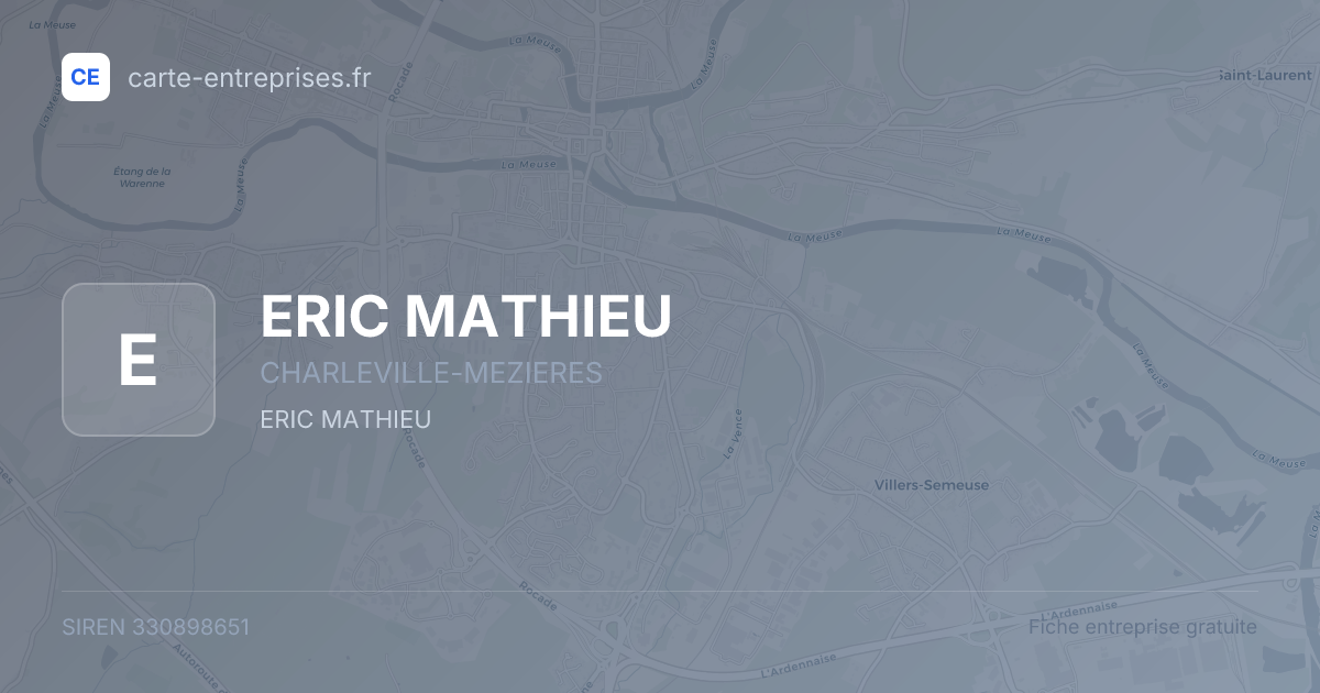 ERIC MATHIEU — 330898651 — fiche entreprise