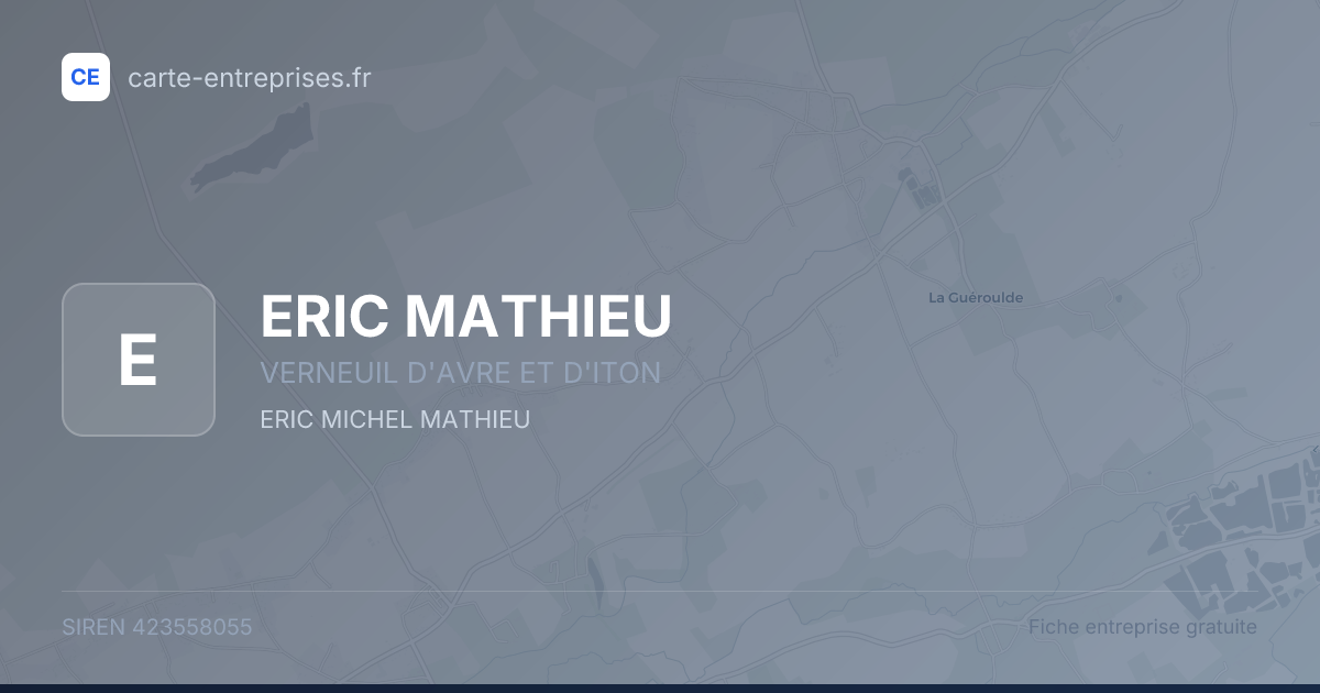 ERIC MATHIEU — 423558055 — fiche entreprise