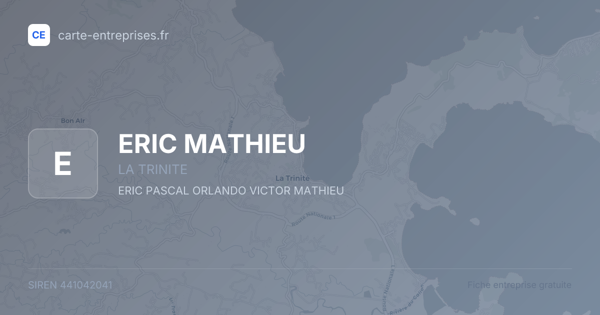 ERIC MATHIEU — 441042041 — fiche entreprise