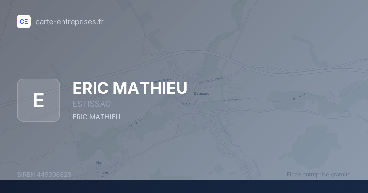 ERIC MATHIEU — 449306828 — fiche entreprise