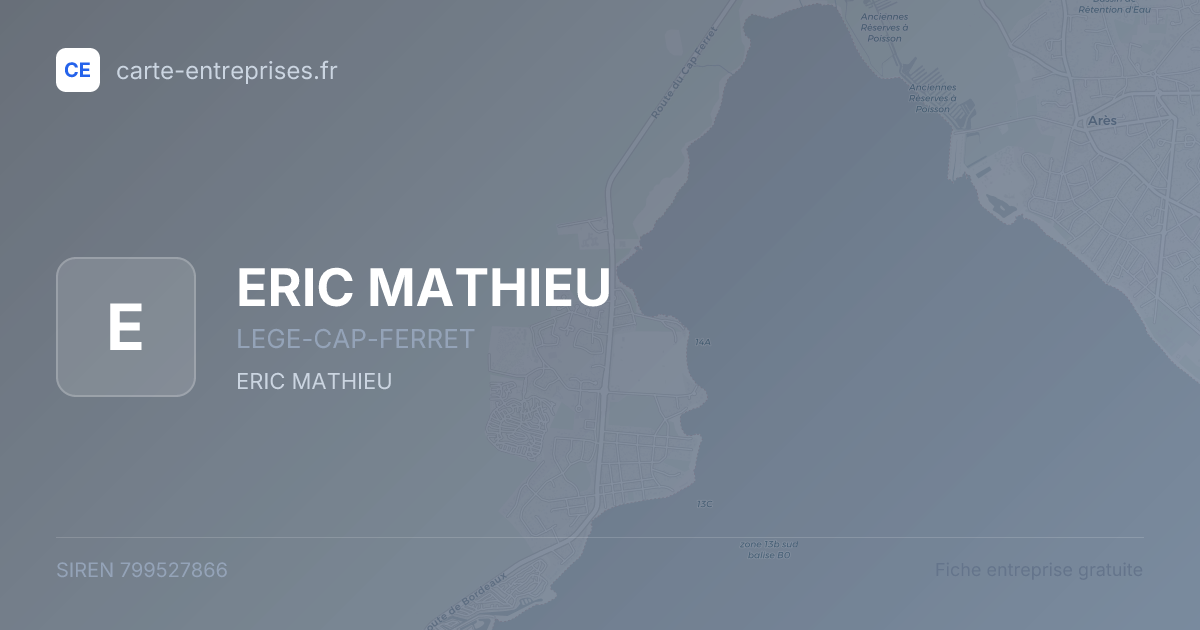 ERIC MATHIEU — 799527866 — fiche entreprise